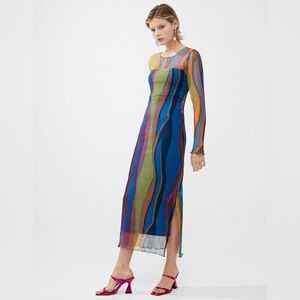 {{fcuk}} Saskia Eydie Ruched Midi Dress